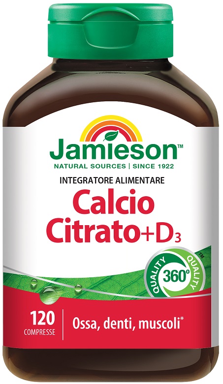 JAMIESON CALCIO CITRATO + D3 120 COMPRESSE - Farmacia Mastrangelo 