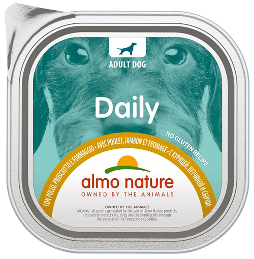 DAILY MENU DOG POLLO PROSCIUTTO FORMAGGIO 300 G - Farmacia Mastrangelo 
