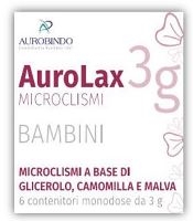 MICROCLISMI PER BAMBINI AUROLAX 6 CONTENITORI 3 G - Farmacia Mastrangelo 