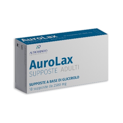 SUPPOSTE AUROLAX GLICEROLO 2500 MG 18 SUPPOSTE - Farmacia Mastrangelo 