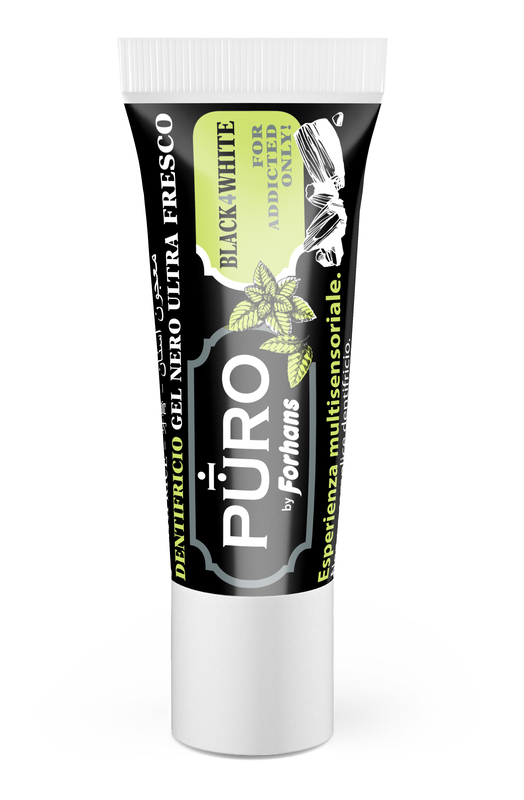 FORHANS BLACK4WHITE DENTIFRICIO 12 ML - Farmacia Mastrangelo 