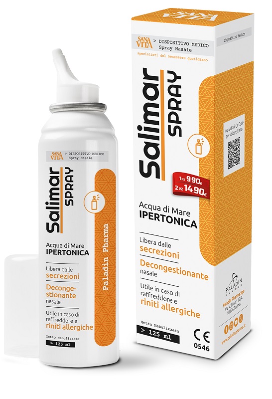 SPRAY NASALE IPERTONICO SANAVITA SALIMAR 125 ML - Farmacia Mastrangelo 