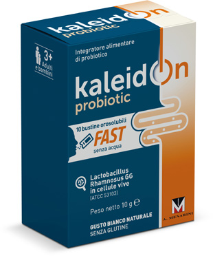 KALEIDON PROBIOTIC FAST BIANCO NATURALE 10 BUSTE OROSOLUBILI - Farmacia Mastrangelo 