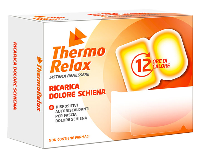 THERMORELAX RICARICA PER FASCIA DOLORE LOMBARE 6 DISPOSITIVI AUTORISCALDANTI - Farmacia Mastrangelo 