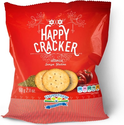 HAPPY FARM HAPPY CRACKERS GUSTO PIZZA 60 G - Farmacia Mastrangelo 