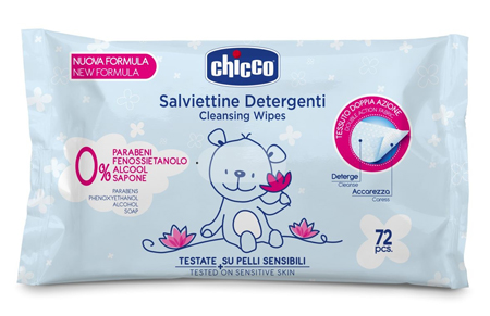 CHICCO COSMESI SALVIETT 72 PEZZI SENZA PLAQ - Farmacia Mastrangelo 
