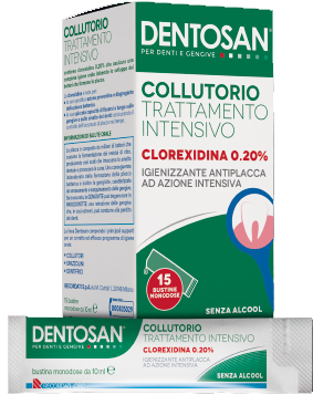 DENTOSAN COLLUTORIO MONODOSE INTENSIVO 0,20% 15 BUSTINE DA 10 ML - Farmacia Mastrangelo 
