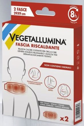 VEGETALLUMINA FASCIA RISCALDANTE 2 PEZZI - Farmacia Mastrangelo 
