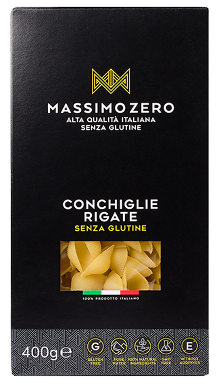 MASSIMO ZERO CONCHIGLIE RIGATE 400 G - Farmacia Mastrangelo 
