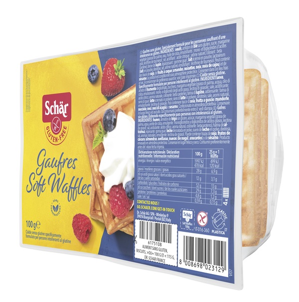 SCHAR GAUFRE SOFT WAFFLES 100 G - Farmacia Mastrangelo 