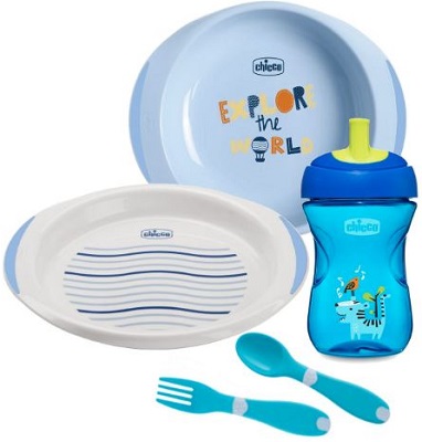 CHICCO SET PAPPA 12 MESI+ AZZURRO - Farmacia Mastrangelo 