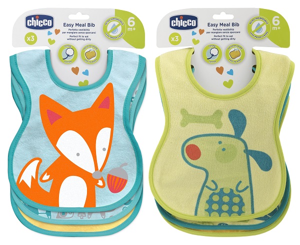 CHICCO BAVAGLINE PAPPA 6M+ 3PZ NEUTRE - Farmacia Mastrangelo 