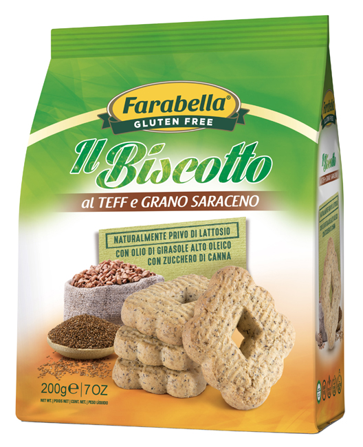 FARABELLA IL BISCOTTO AL TEFF E GRANO SARACENO 200 G - Farmacia Mastrangelo 
