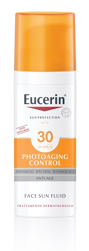 EUCERIN SUN PROTECTION SPF 30 PHOTOAGING CONTROL FACE SUN FLUID ANTI AGE 50 ML - Farmacia Mastrangelo 