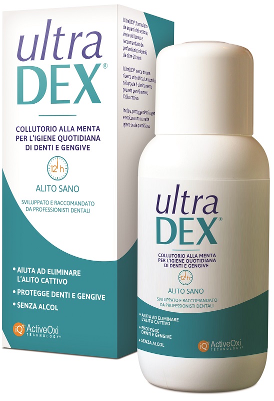 ULTRADEX COLLUTORIO ALITO SANO 250 ML SENZA ALCOOL - Farmacia Mastrangelo 