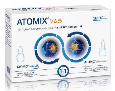 ATOMIX VAS KIT PER IGIENE FUNZIONALE DELLE VIE AEREE SUPERIORI ATOMIC WAVE + SPRAY - Farmacia Mastrangelo 