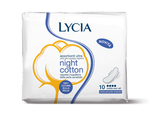 LYCIA COTONE ALI NOTTE 10 PEZZI - Farmacia Mastrangelo 