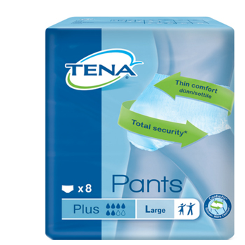 PANNOLONE PULL-UP TENA PANTS PLUS TAGLIA LARGE 8 PEZZI - Farmacia Mastrangelo 