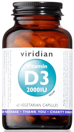 VIRIDIAN VITAMIN D3 2000IU 60CPS - Farmacia Mastrangelo 