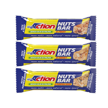 PROACTION NUTS BAR MIELE 30 G - Farmacia Mastrangelo 