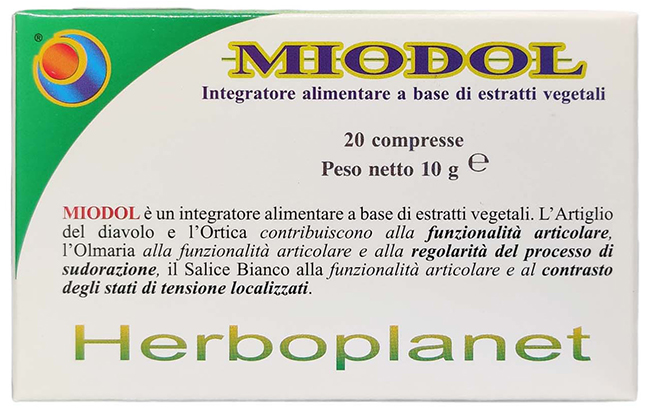 MIODOL 20 COMPRESSE BLISTER 10 G - Farmacia Mastrangelo 