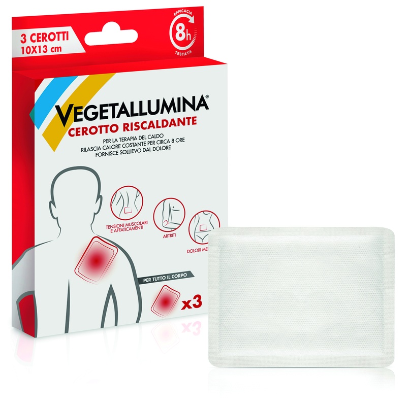 VEGETALLUMINA CEROTTO RISCALDANTE 3 PEZZI - Farmacia Mastrangelo 