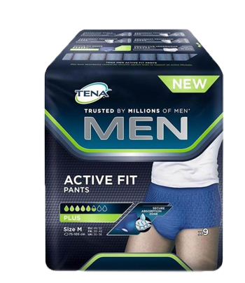 PULL UP UOMO TENA MEN PANTS ACTIVE FIT M 9 PEZZI - Farmacia Mastrangelo 