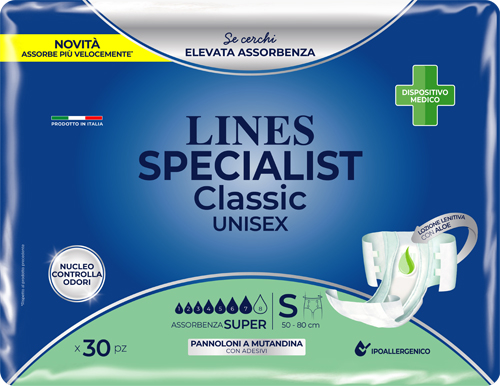 PANNOLONE MUTANDA LINES SPECIALIST CLASSIC MP SUPER 30 PEZZI - Farmacia Mastrangelo 