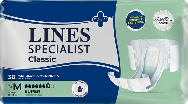 PANNOLONE A MUTANDA LINES SPECIALIST CLASSIC SUPER MM 30 PEZZI - Farmacia Mastrangelo 