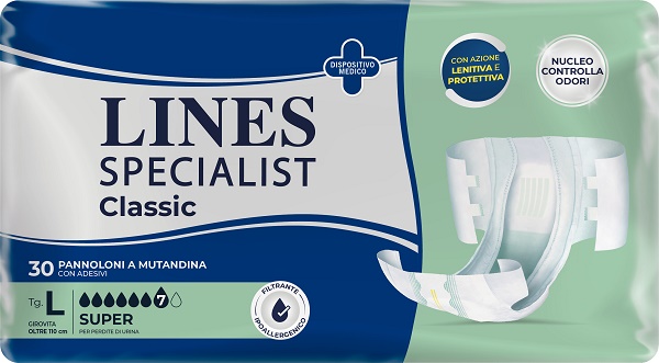 PANNOLONE A MUTANDA LINES SPECIALIST CLASSIC SUPER MG 30 PEZZI - Farmacia Mastrangelo 