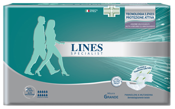 PANNOLONE A MUTANDA LINES SPECIALIST ALTAPROTEZIONE MG 20 PEZZI - Farmacia Mastrangelo 