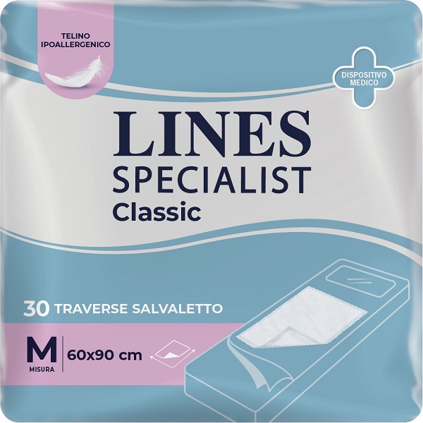 TRAVERSA ASSORBENTE LINES SPECIALIST CLASSIC MISURA 60X90 CM 30 PEZZI - Farmacia Mastrangelo 