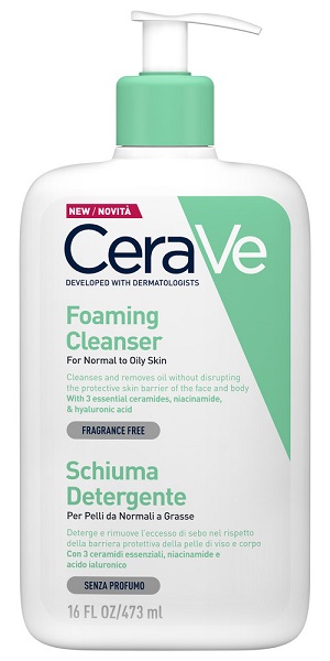 CERAVE SCHIUMA DETERGENTE VISO 473 ML - Farmacia Mastrangelo 