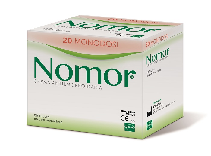 NOMOR CREMA ANTIEMORROIDARIA 20 TUBETTI MONODOSE DA 5 ML - Farmacia Mastrangelo 