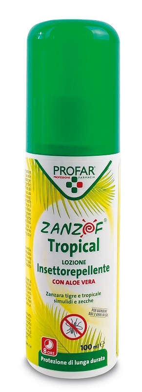 ZANZOF TROPICAL FORTE SPRAY DEET 19,5% 100 ML PROFAR - Farmacia Mastrangelo 
