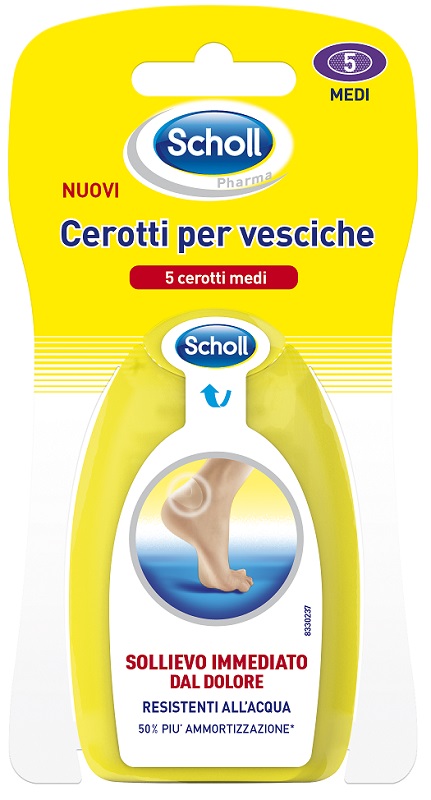 SCHOLL CEROTTI PER VESCICHE MEDIO DITA DEI PIEDI 6 PEZZI - Farmacia Mastrangelo 