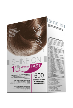 BIONIKE SHINE ON FAST TRATTAMENTO COLORANTE CAPELLI BIONDO SCURO 600 FLACONE 60 ML + TUBO 60 ML - Farmacia Mastrangelo 