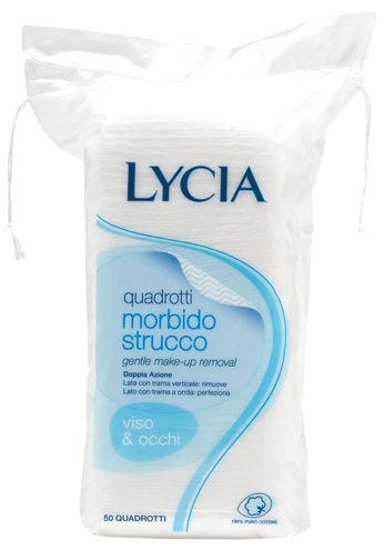 LYCIA 50 QUADROTTI COTONE STRISCIA 12 PEZZI - Farmacia Mastrangelo 