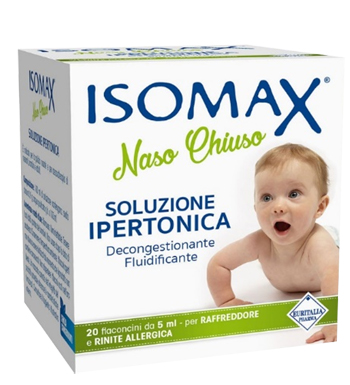 SOLUZIONE IPERTONICA ISOMAX NASO CHIUSO 20 FLACONCINI DA 5 ML - Farmacia Mastrangelo 