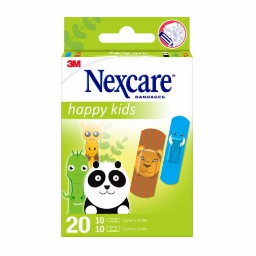 CEROTTI NEXCARE KIDS PLASTERS ANIMALS 20 PEZZI ASSORTITI - Farmacia Mastrangelo 