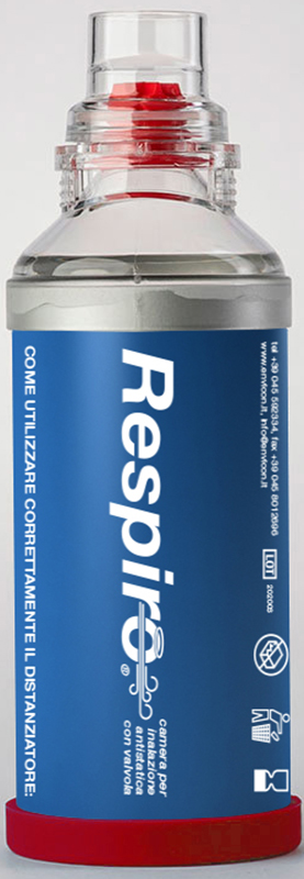 DISTANZIATORE RESPIRO CAMERA PER INALAZIONE ANTISTATICA CON VALVOLA RESPIRO - Farmacia Mastrangelo 