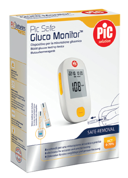 GLUCOMETRO CON MONITOR PIC GLUCO SAFE 1 PEZZO - Farmacia Mastrangelo 