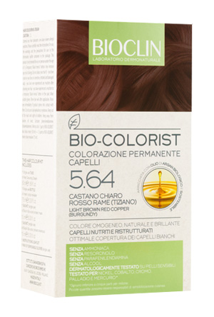 BIOCLIN BIO COLORIST 5,64 CASTANO CHIARO ROSSO RAME TIZIANO - Farmacia Mastrangelo 