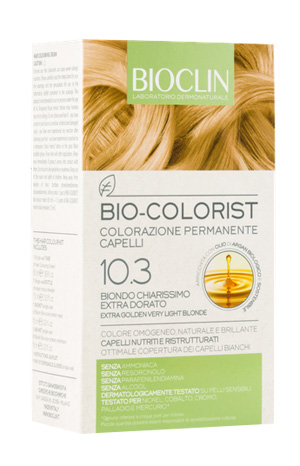 BIOCLIN BIO COLORIST 10,3 BIONDO CHIARISSIMO EXTRA DORATO - Farmacia Mastrangelo 