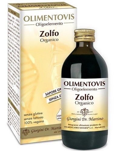 ZOLFO ORGANICO OLIMENTOVIS 200 ML - Farmacia Mastrangelo 
