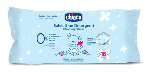 CHICCO COSMESI SALVIETTINE 16 PEZZI - Farmacia Mastrangelo 