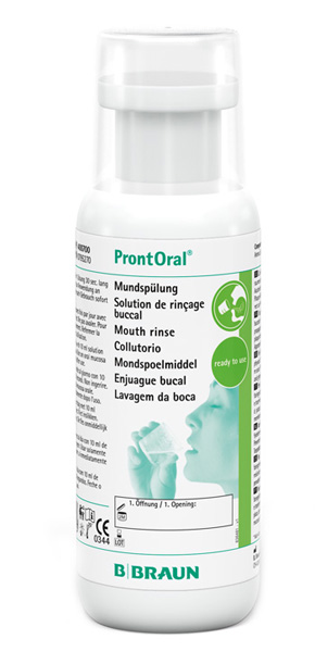 PRONTORAL SOLUZIONE PER DECONTAMINAZIONE DELLA CAVITA' ORALE E DELLA FARINGE A BASE DI POLIESAMETILENE BIGUANIDE - Farmacia Mastrangelo 