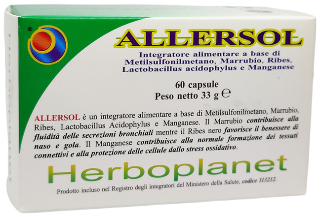 ALLERSOL 60 CAPSULE - Farmacia Mastrangelo 