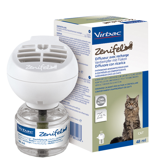 ZENIFEL DIFFUSORE FEROMONI CALMANTI GATTO CON RICARICA 48 ML - Farmacia Mastrangelo 