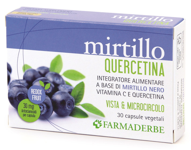 MIRTILLO QUERCETINA 30 CAPSULE VEGETALI - Farmacia Mastrangelo 